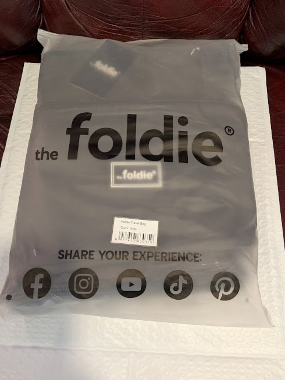 NWT The Foldie Original Bag in Gray